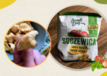 Recenzja chipsy z soczewicy pomidor bazylia z Lidl