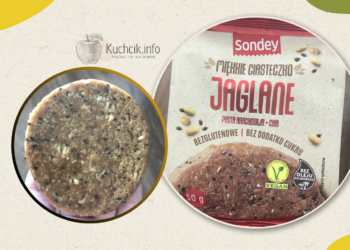 Miękkie ciasteczko jaglane pasta arachidowa i chia z Lidl