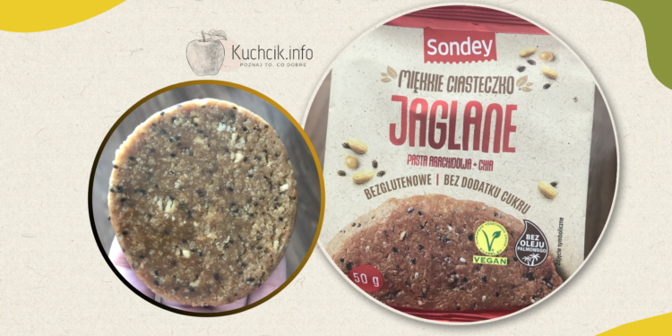 Miękkie ciasteczko jaglane pasta arachidowa i chia z Lidl