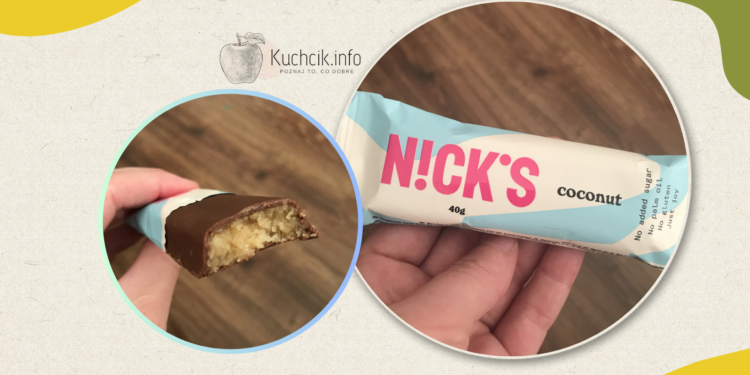 N!CKS kokosowy baton w polewie mlecznej