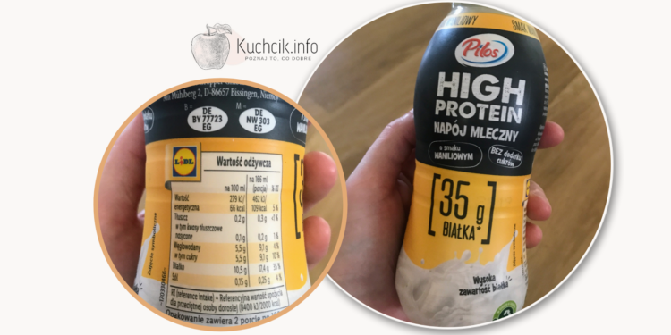 Napój mleczny Pilos High protein o smaku waniliowym z Lidl