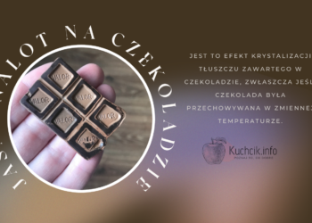 biały, jasny nalot na czekoladzie