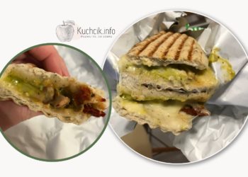 Panini na ciepło z kurczakiem, suszonymi pomidorami i sosem bazyliowym z Żabka