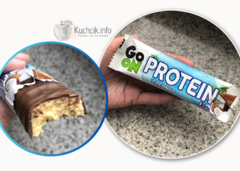 Baton wysokobiałkowy kokosowy GO ON sante opinie, recenzja blog