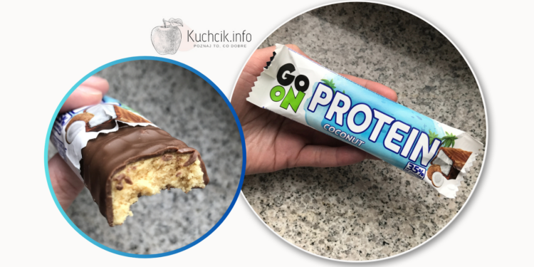 Baton wysokobiałkowy kokosowy GO ON sante opinie, recenzja blog