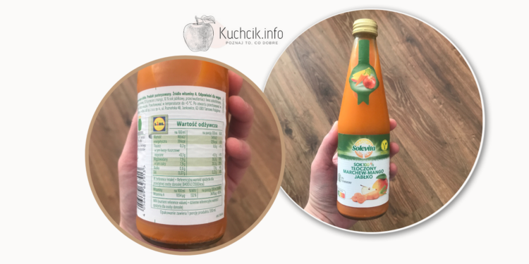 Sok tłoczony marchewka jabłko Solevita